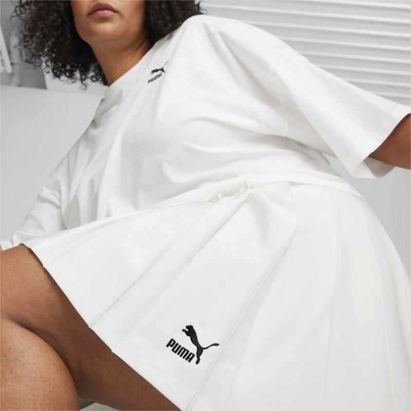 Puma | Women's CLASSICS Pleated Skirt - White