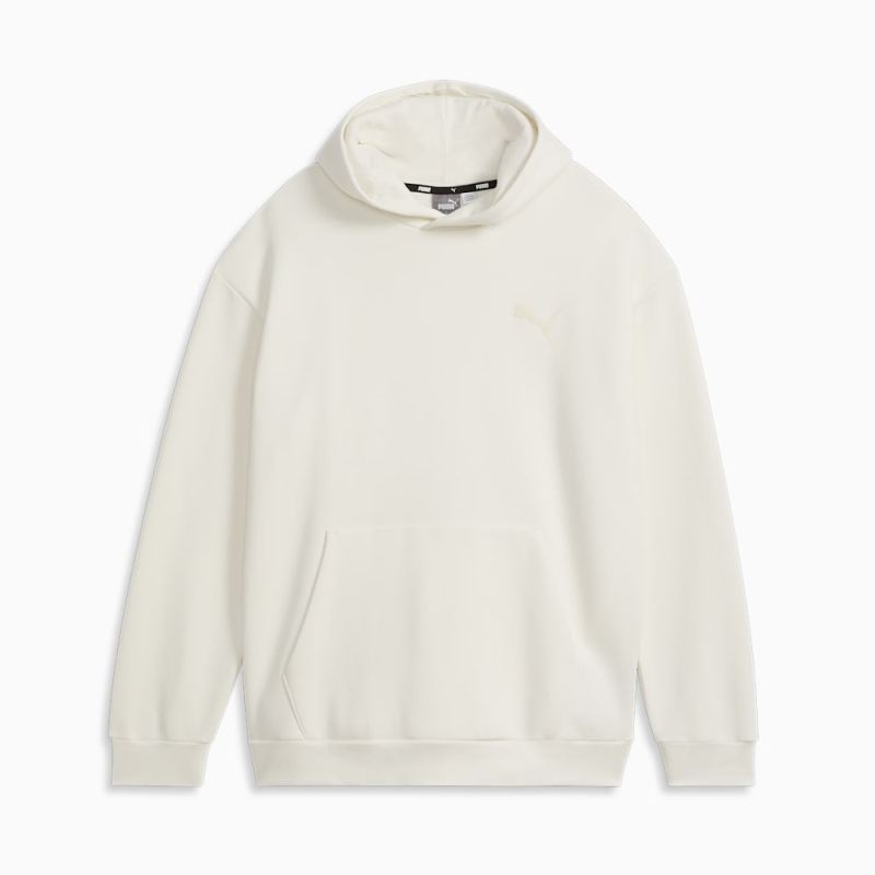 Puma | Men's Elevated Full Length Hoodie - Warm White