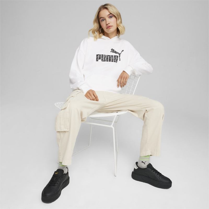 Puma | Women's ESS+ ANIMAL Hoodie - White