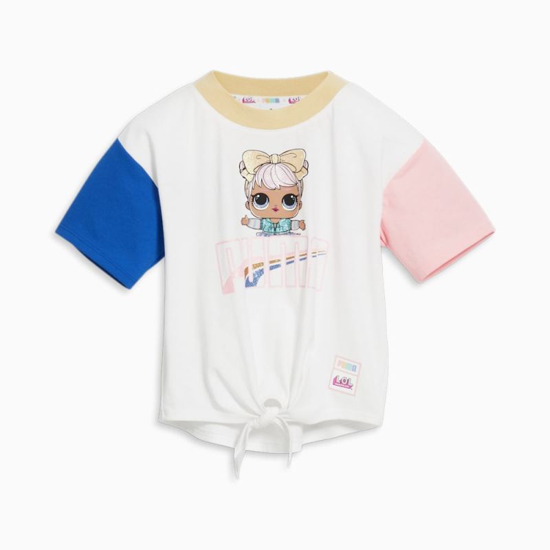 Puma | Girls Puma | Girls x L.O.L. SURPRISE! Dawn Little Kids Tee - WHITE