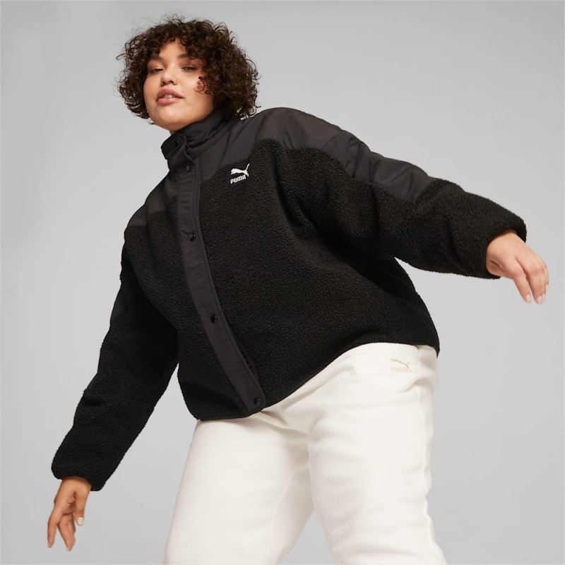 Puma | Women's Classics Sherpa Jacket - Black