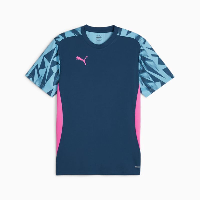 Puma | Men's individualFINAL Soccer Jersey - Ocean Tropic-Bright Aqua