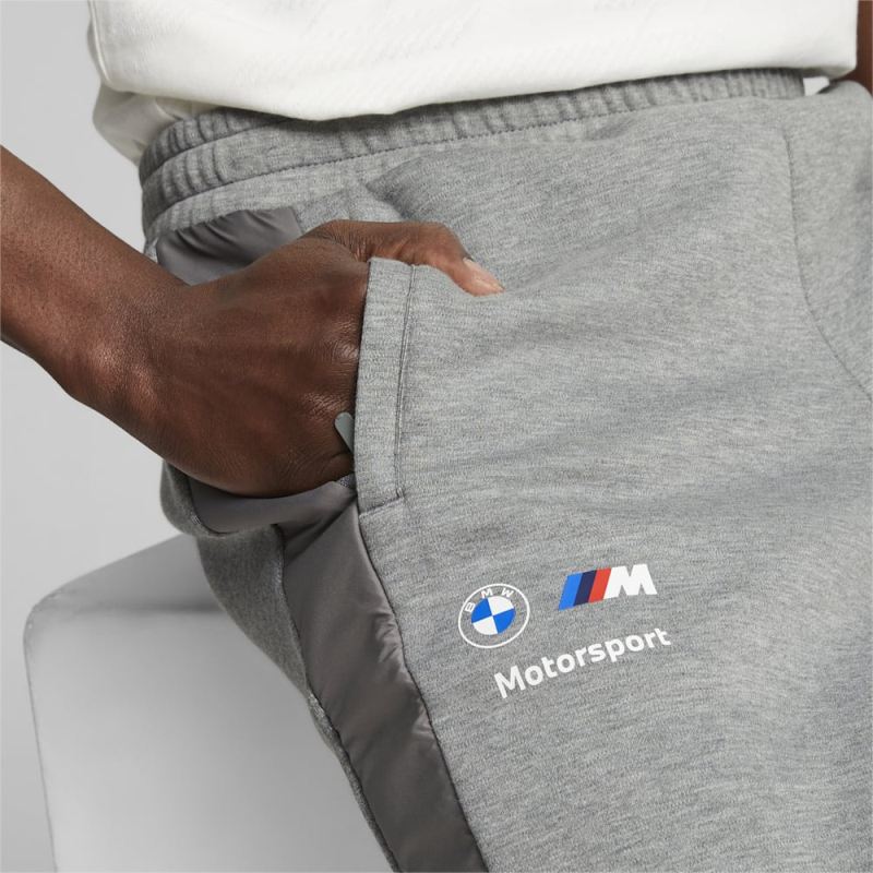 Puma | Men's BMW M Motorsport MT7 Sweatpants - Medium Gray Heather