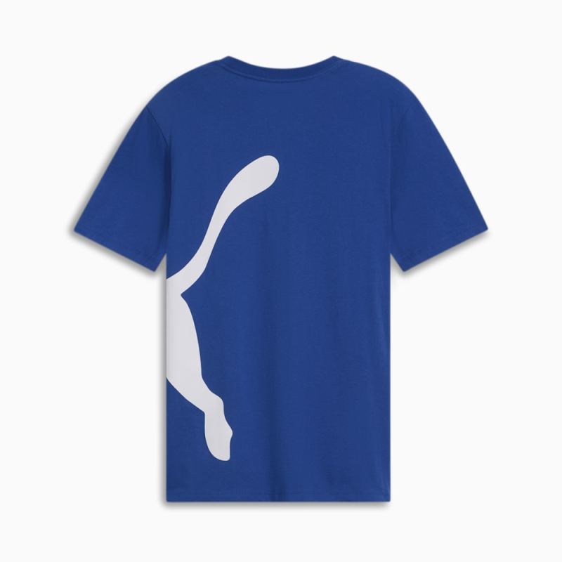 Puma | Men's Oversized Logo Tee - Cobalt Glaze