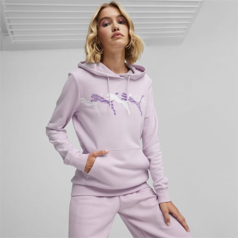 Puma | Women's ESS+ LOGO LAB&nbsp;Hoodie - Grape Mist - Click Image to Close