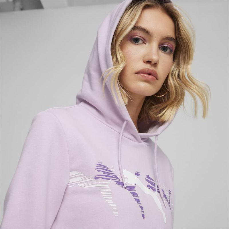 Puma | Women's ESS+ LOGO LAB&nbsp;Hoodie - Grape Mist