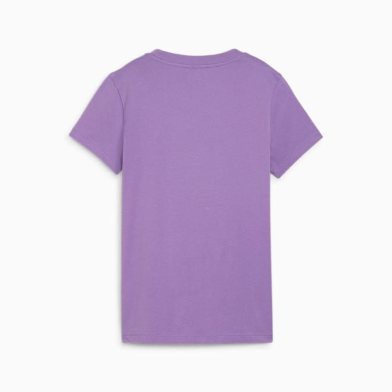 Puma | Women's CLASSICS Shiny Logo Tee - Ultraviolet