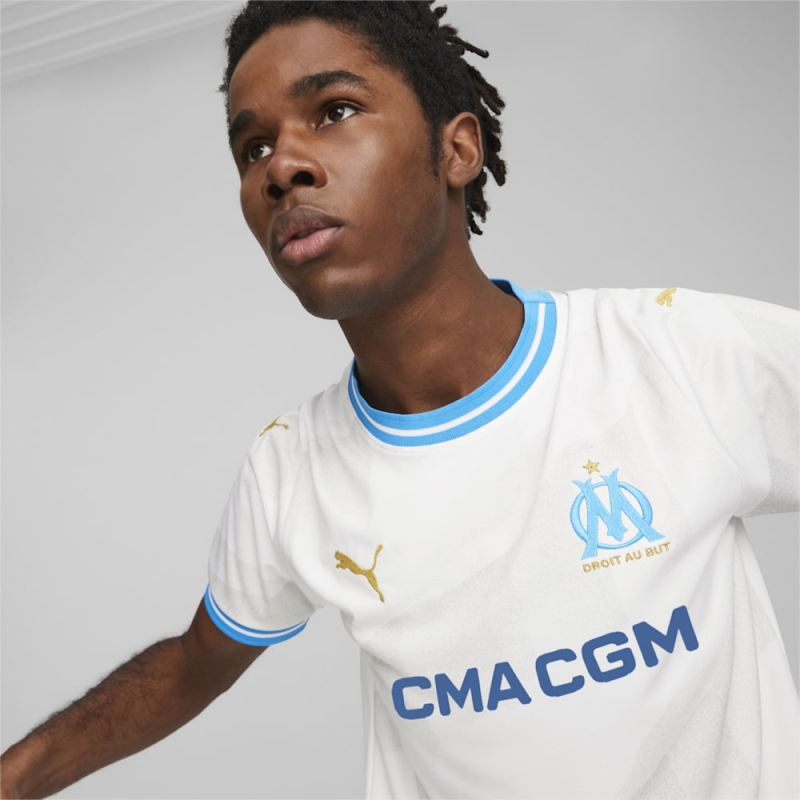 Puma | Men's Olympique de Marseille 23/24 Home Jersey - White