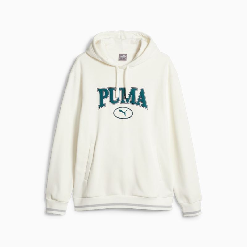 Puma | Men's SQUAD Hoodie - Warm White