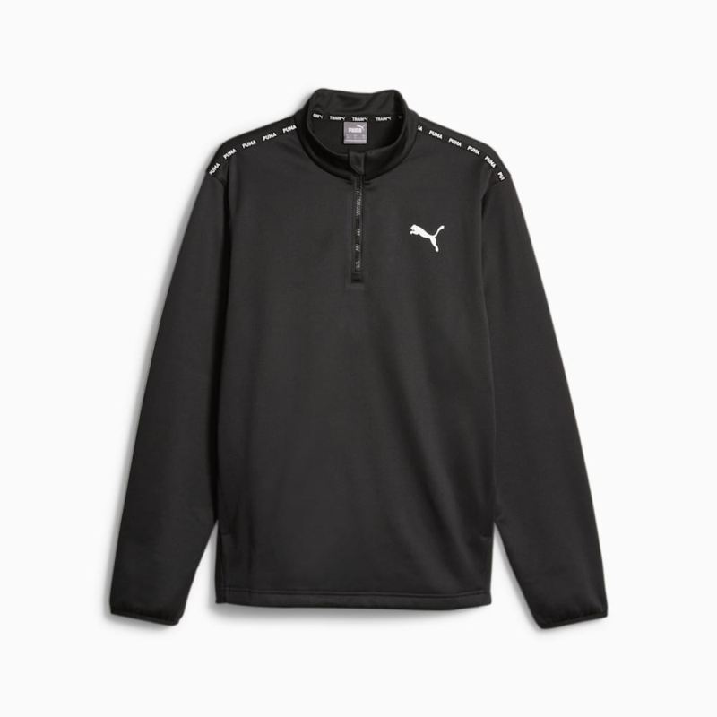 Puma | Men's Fit Training PWRFleece Quarter-zip - Black