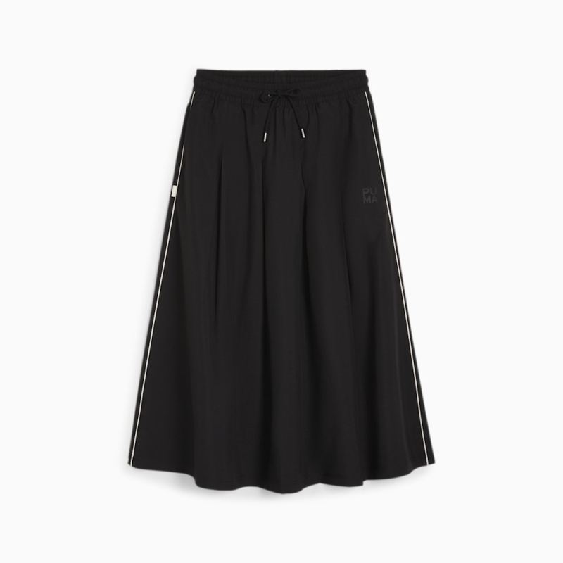 Puma | Women's INFUSE Pleated Midi Skirt - Black