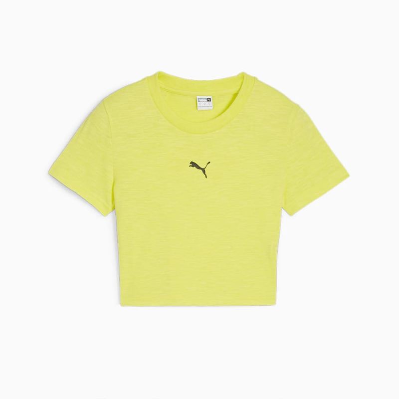 Puma | Women's DARE TO Baby Tee - Lime Sheen