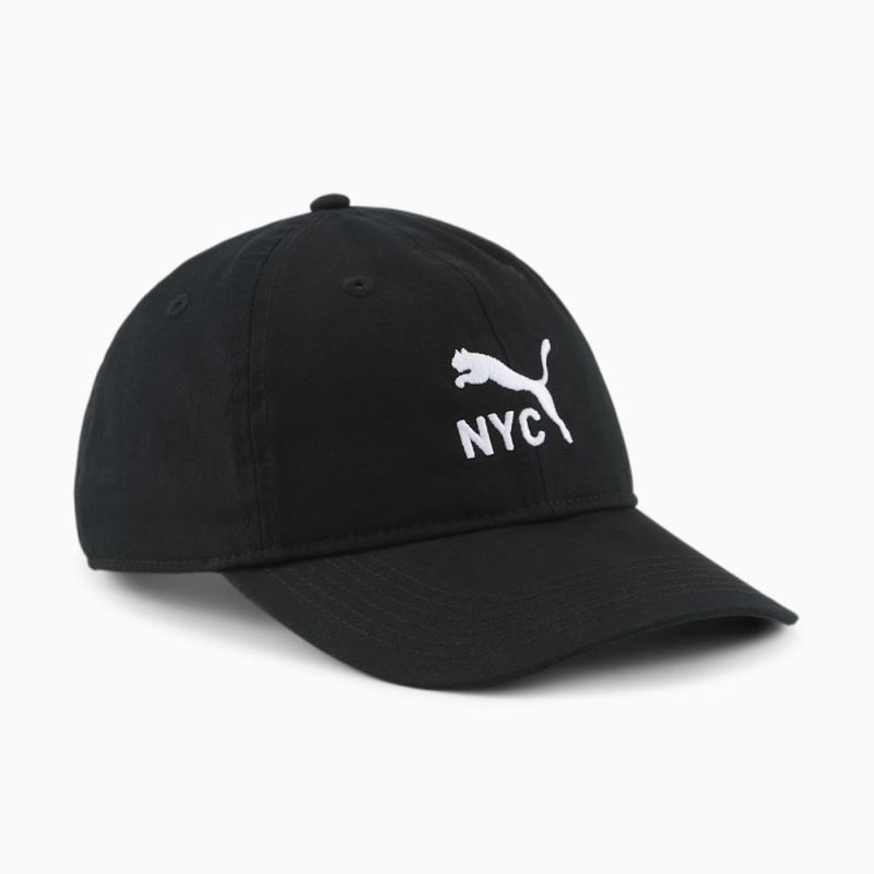 Puma | Men's NYC Core Cap - BLACK/WHITE