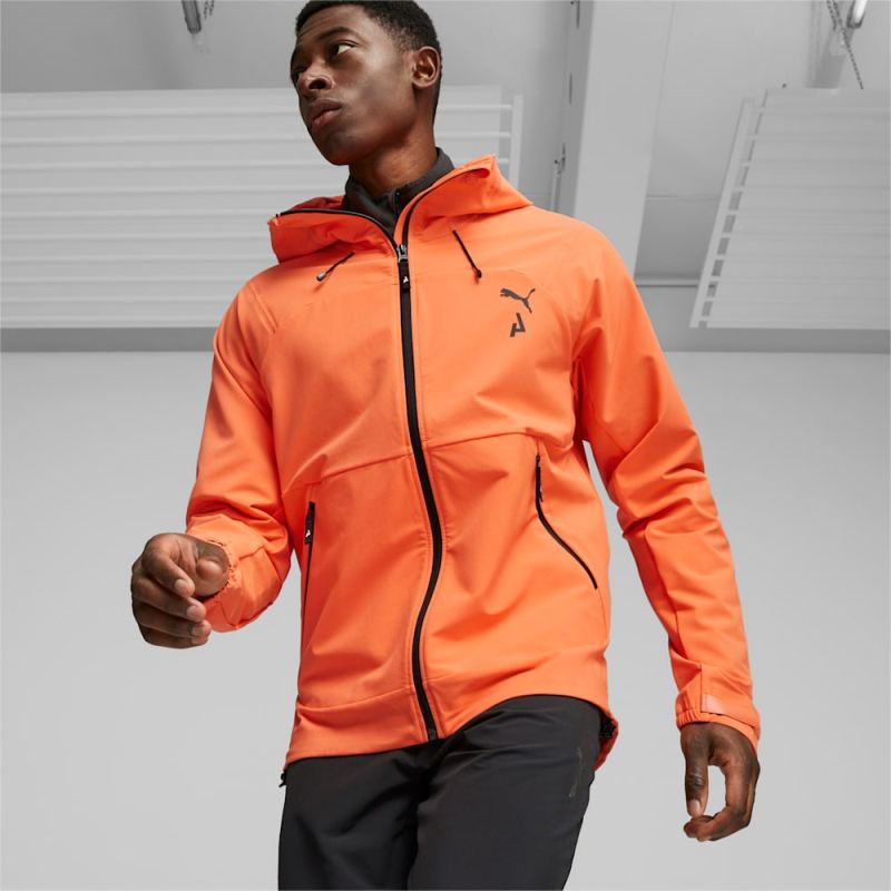 Puma | Men's SEASONS Softshell Running Jacket - Hot Heat