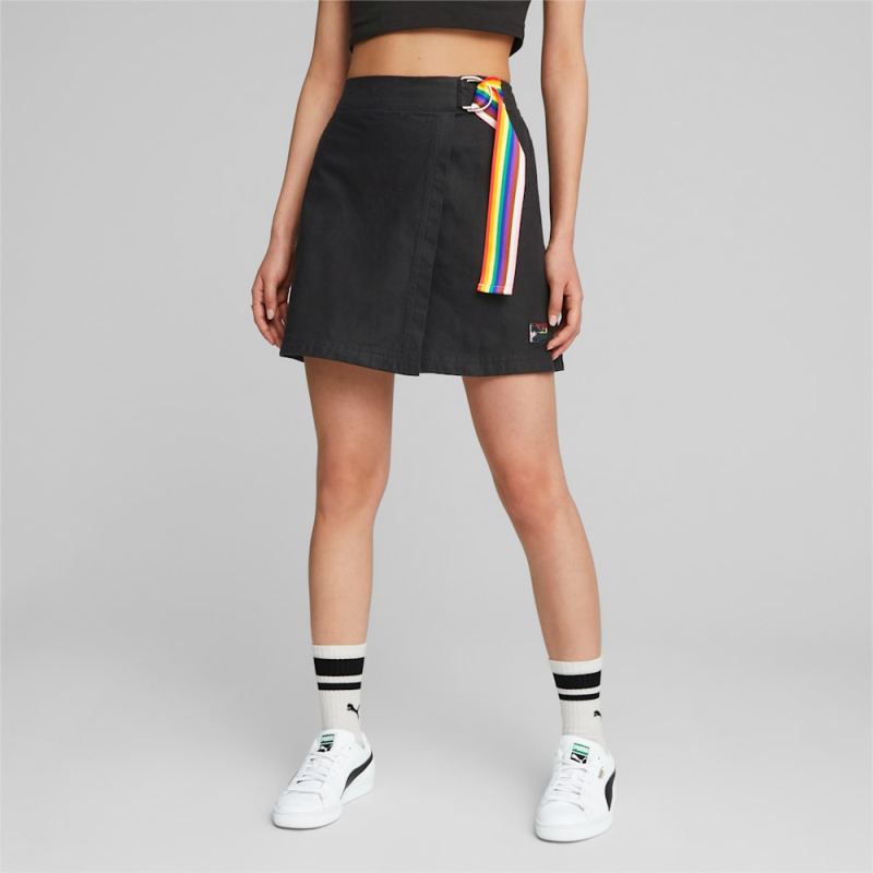 Puma | Women's Downtown Pride We Are Everywhere Skirt - Black - Click Image to Close