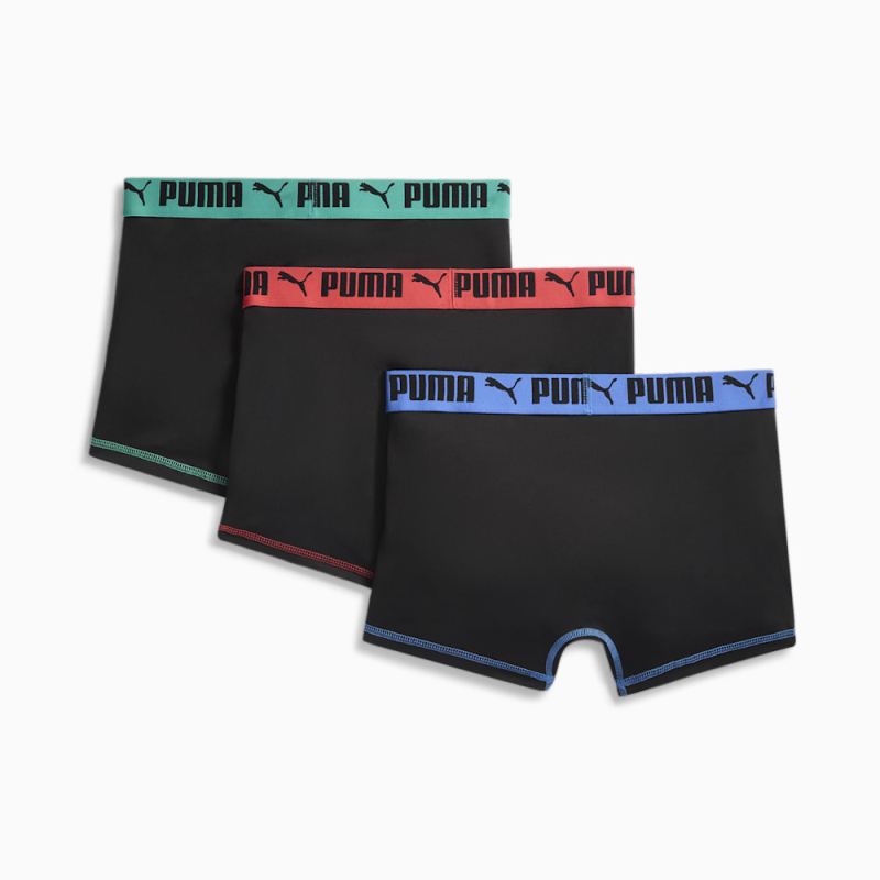 Puma | Men's Performance Boxers (3 Pack) - BLACK / BRIGHT