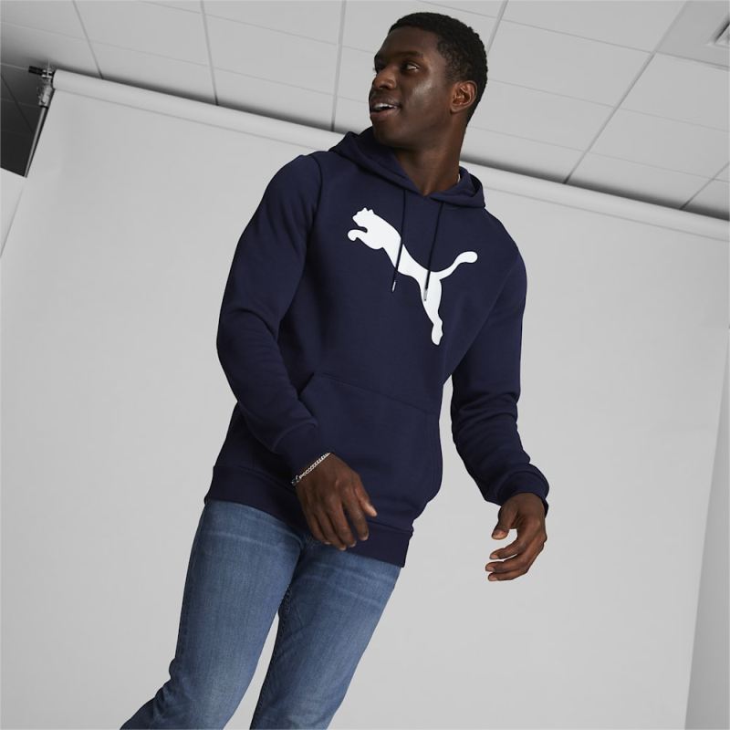 Puma | Men's Big Cat Logo Hoodie - Navy