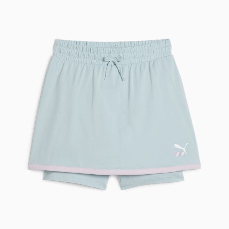 Puma | Girls CLASSICS Match Point Big Kids Skort - Turquoise Surf