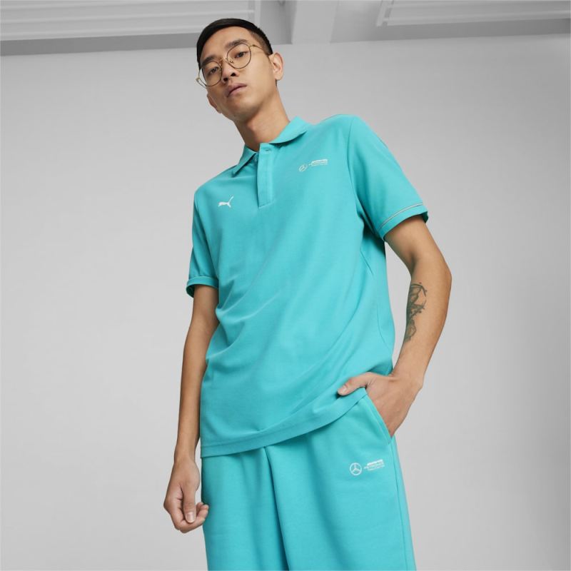 Puma | Men's Mercedes AMG-Petronas F1 Motorsport Polo - Sheen Green