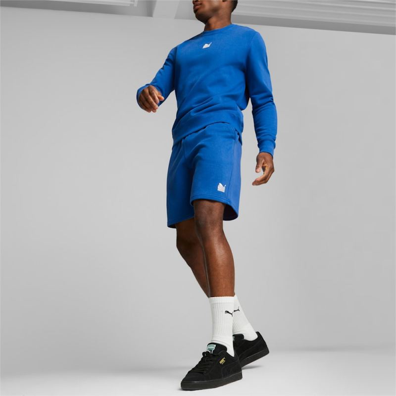 Puma | Men's x TMC Everyday Hussle Sweatshorts - Team Royal - Click Image to Close