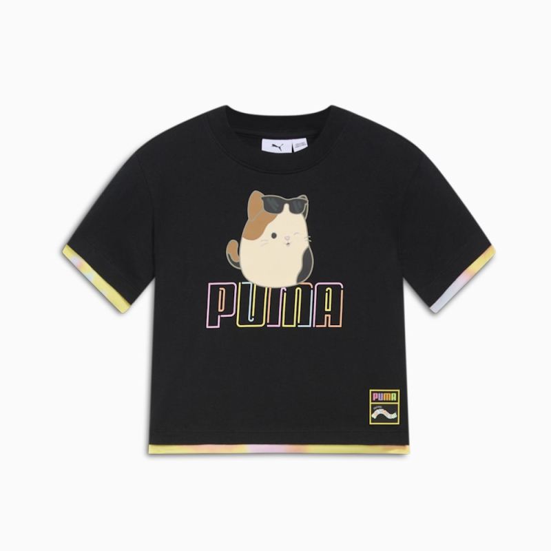 Puma | Girls Puma | Girls x SQUISHMALLOWS Toddlers Cam Tee - BLACK