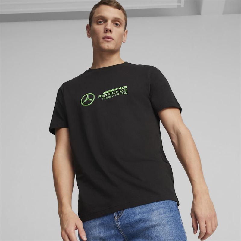 Puma | Men's Mercedes AMG-Petronas F1 Motorsport Logo Tee - Black