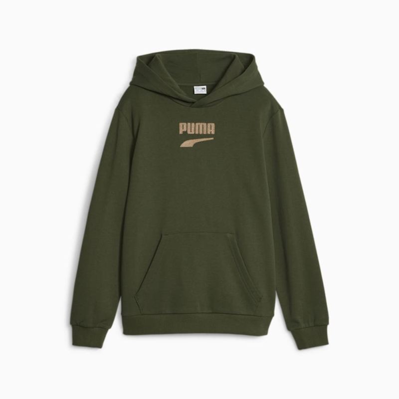 Puma | Boys Downtown Logo Hoodie - Myrtle