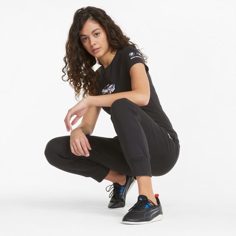 Puma | Women's BMW M Motorsport Statement Graphic Tee - Cotton Black