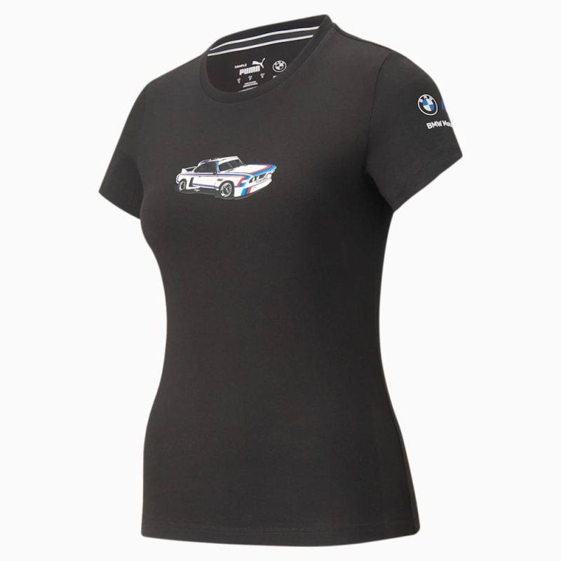 Puma | Women's BMW M Motorsport Statement Graphic Tee - Cotton Black