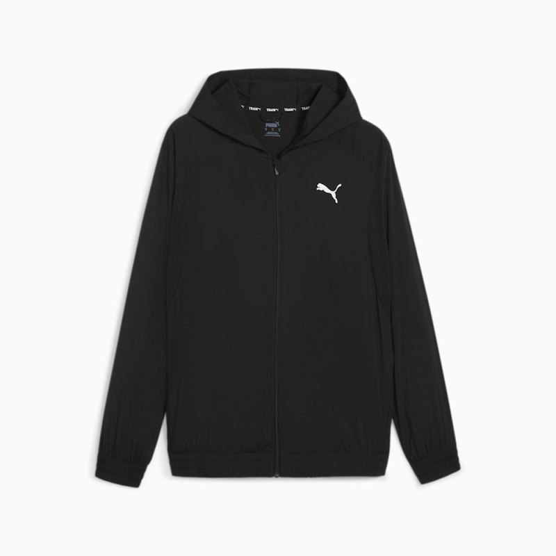 Puma | Men's FIT Woven Full-zip Jacket - Black