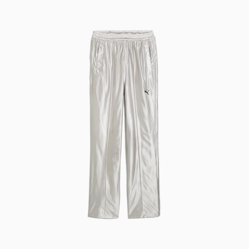 Puma | Men's T7 Metallic Track Pants - Cool Light Gray