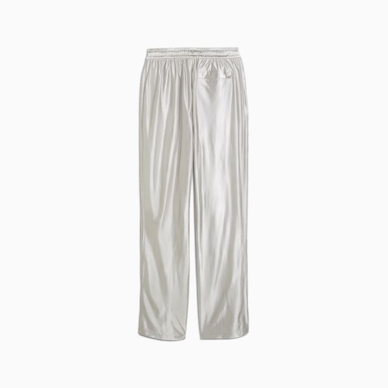 Puma | Men's T7 Metallic Track Pants - Cool Light Gray