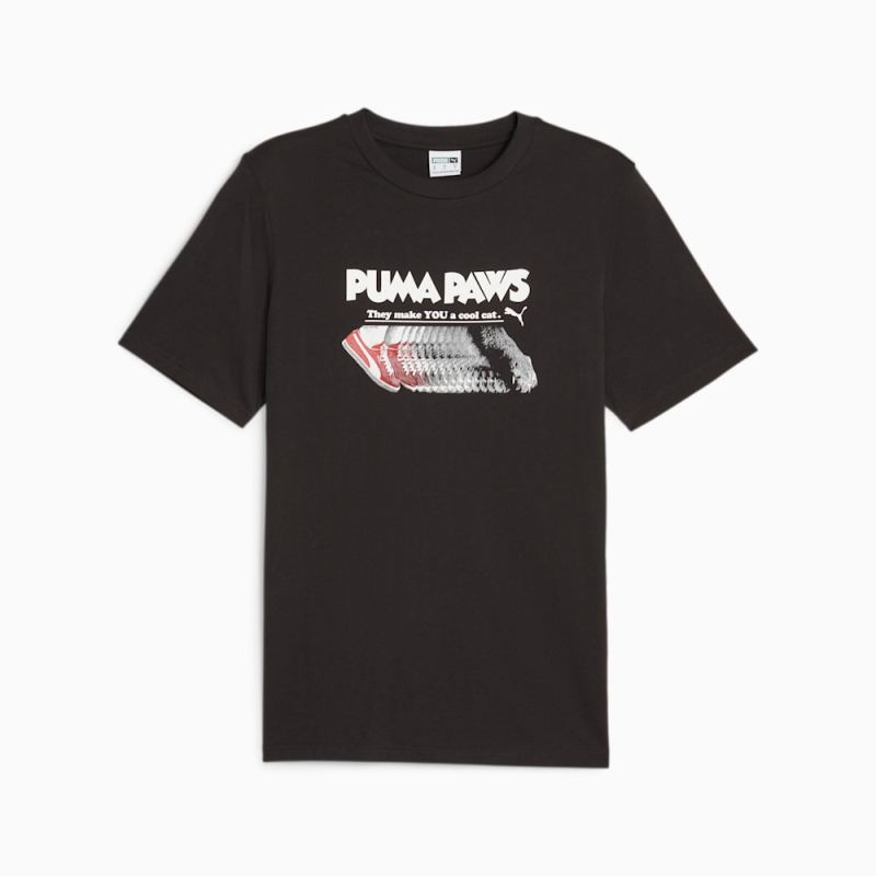 Puma | Men's PAWS Graphic Tee - Black