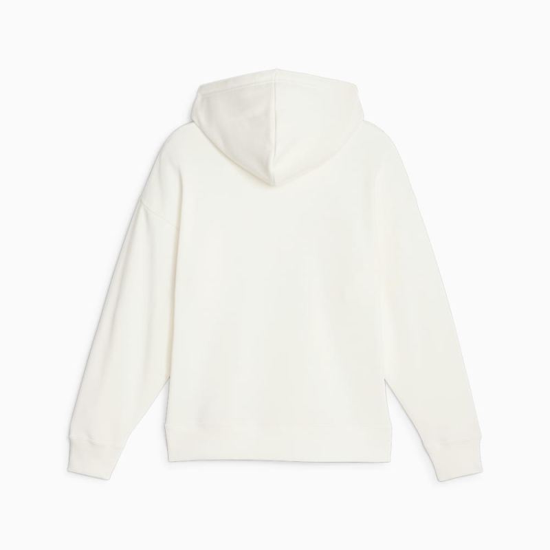 Puma | Women's Classics Logo Infill Hoodie - Warm White-Beach Days