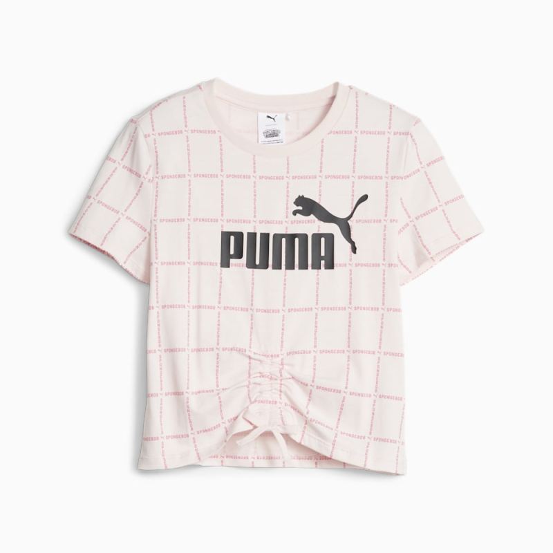 Puma | Boys Puma | Boys x SPONGEBOB SQUAREPANTS Tee - Frosty Pink