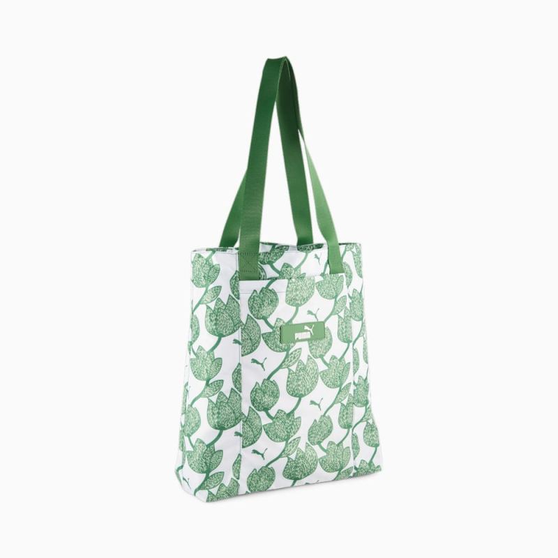 Puma | Women's Core Pop Shopper - Archive Green-Blossom AOP