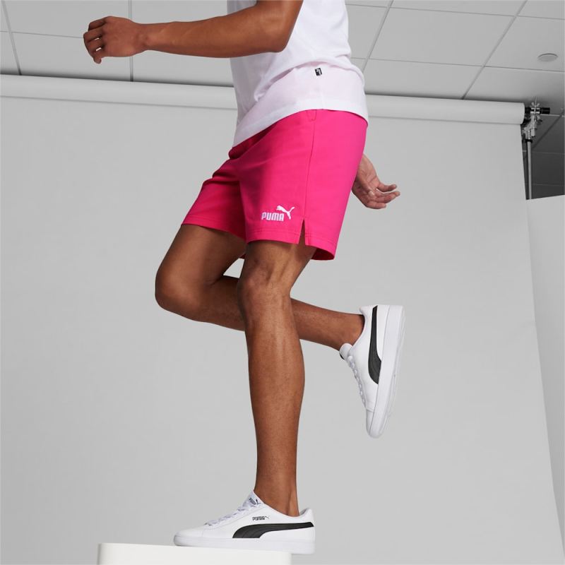 Puma | Men's Essentials Woven Shorts - Glowing Pink