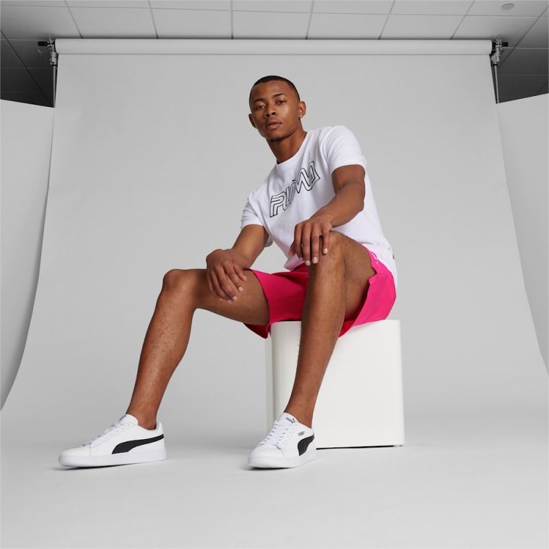 Puma | Men's Essentials Woven Shorts - Glowing Pink