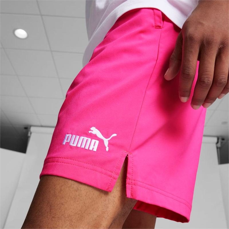 Puma | Men's Essentials Woven Shorts - Glowing Pink