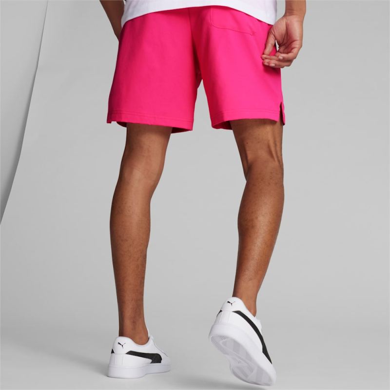 Puma | Men's Essentials Woven Shorts - Glowing Pink