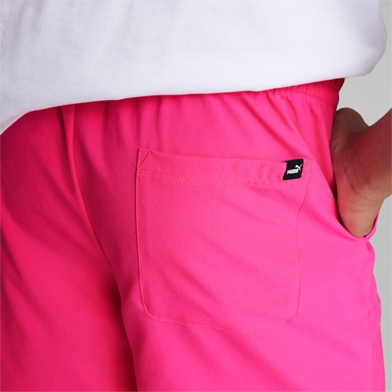 Puma | Men's Essentials Woven Shorts - Glowing Pink