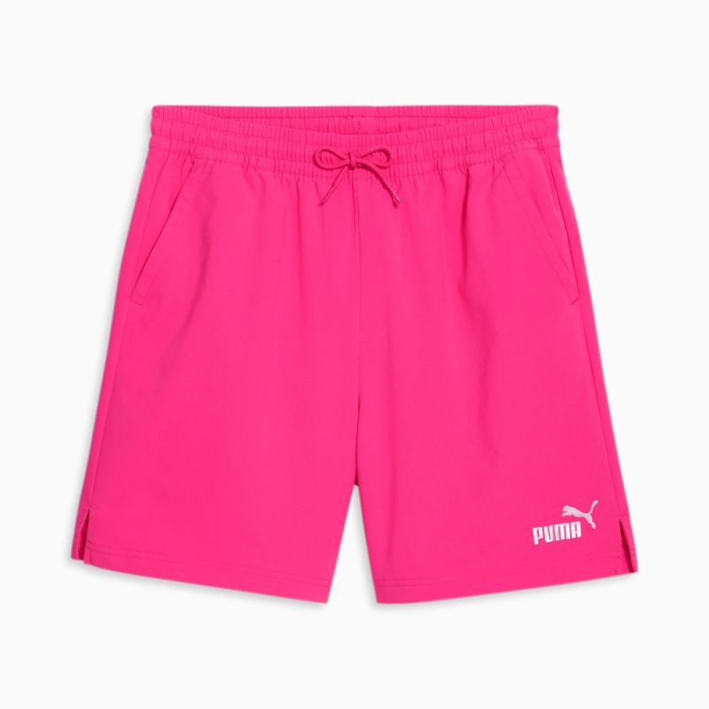 Puma | Men's Essentials Woven Shorts - Glowing Pink