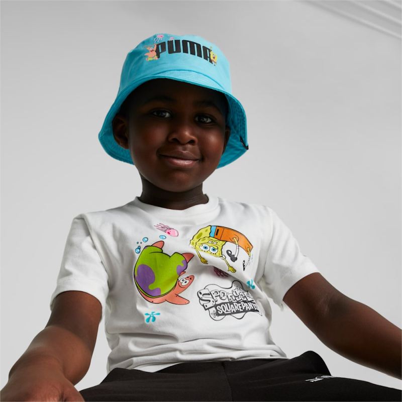 Puma | Boys Puma | Boys x SPONGEBOB Bucket Hat - Hero Blue