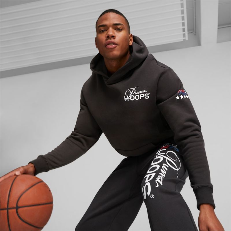 Puma | Men's Franchise Graphic Hoodie - Black