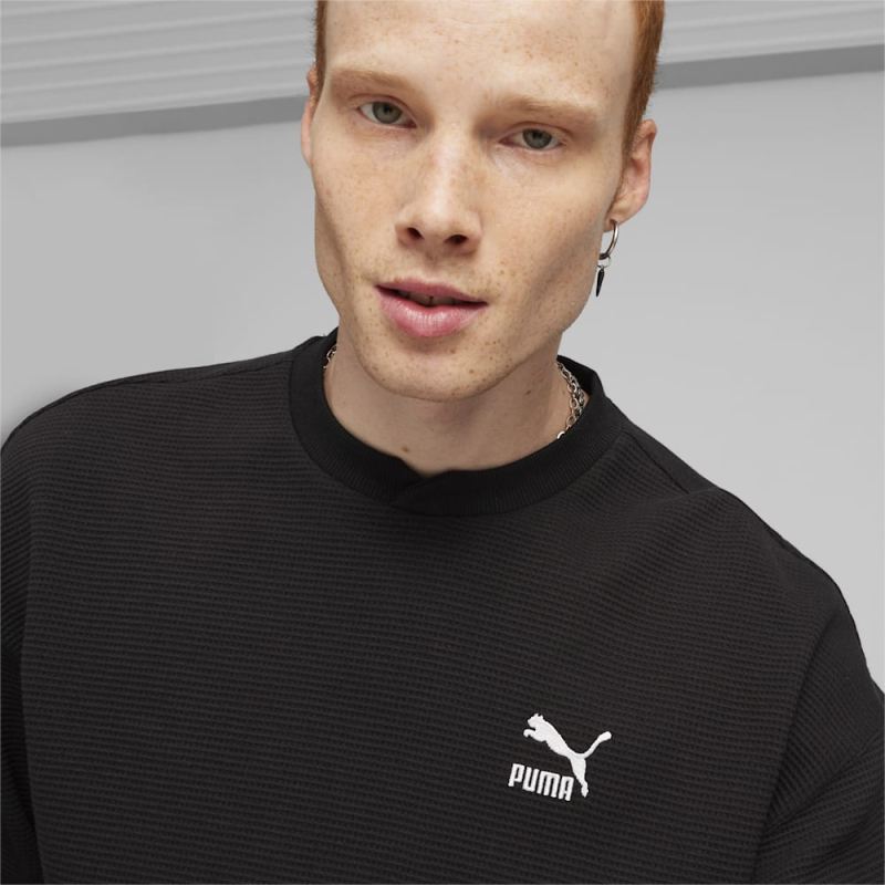 Puma | Men's CLASSICS Waffle Sweatshirt - Black