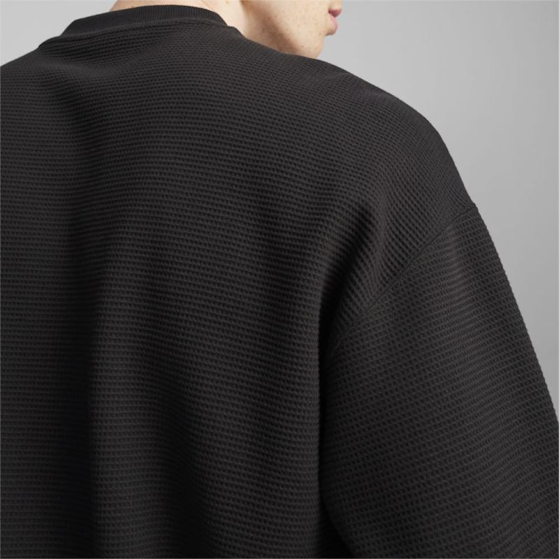 Puma | Men's CLASSICS Waffle Sweatshirt - Black