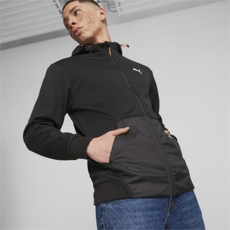 Puma | Men's OPEN ROAD Full-Zip Hoodie - Black