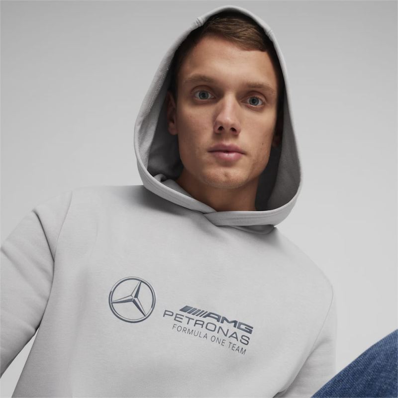 Puma | Men's Mercedes AMG-Petronas F1 Motorsport Hoodie - Team Silver