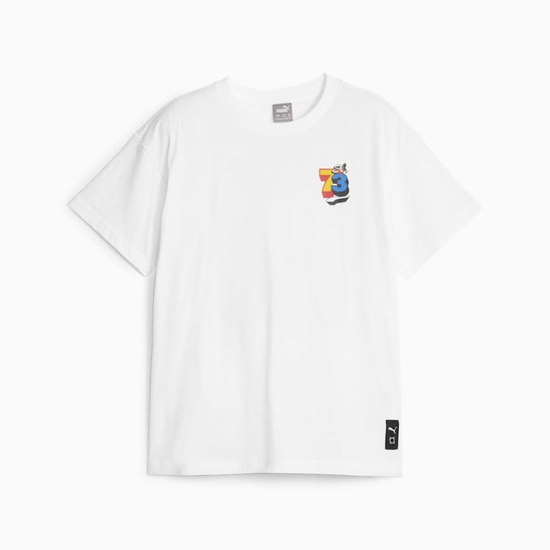 Puma | Boys Trash Talk Basketball Big Kids Tee - White