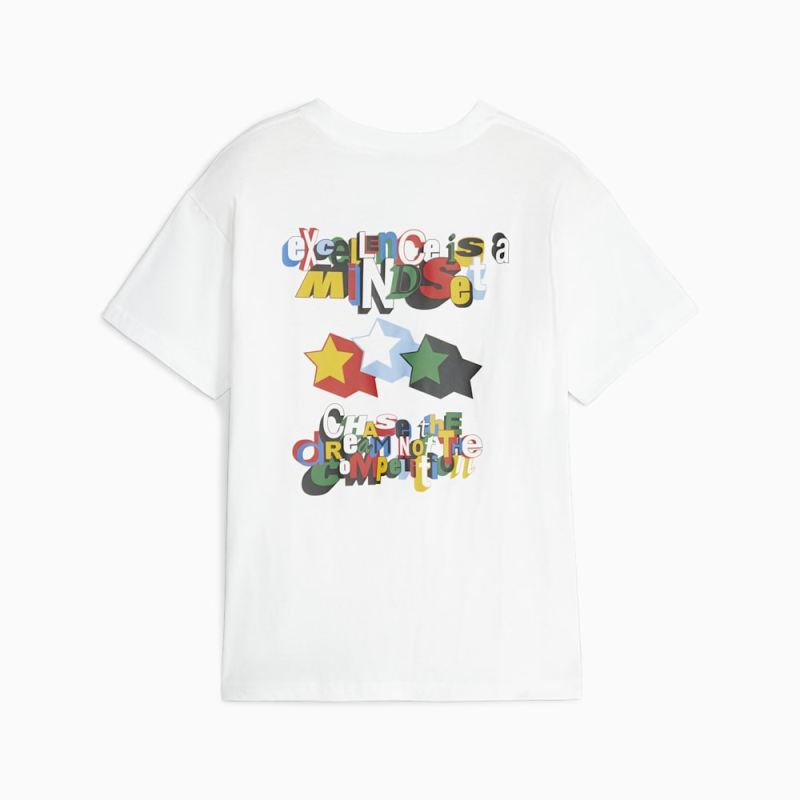 Puma | Boys Trash Talk Basketball Big Kids Tee - White